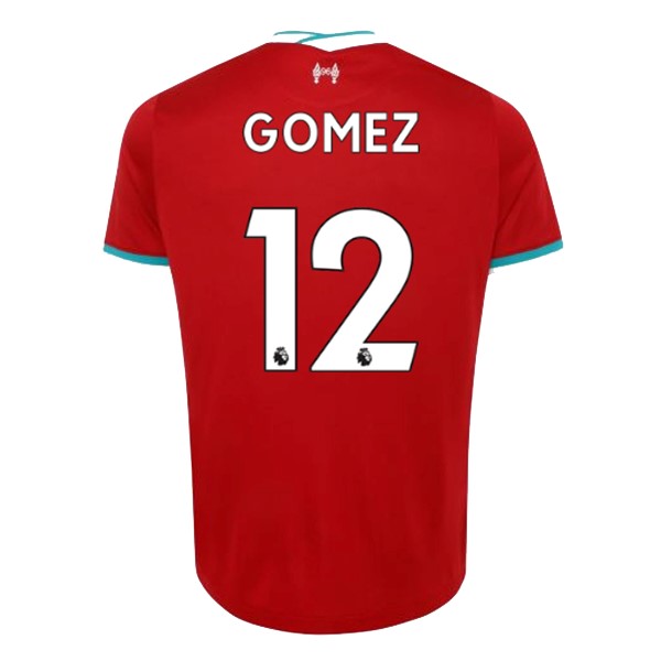 Camiseta Liverpool NO.12 Gomez 1ª Kit 2020 2021 Rojo